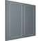Ekena Millwork 24-in. W x 48-in. H Large Classic Panel Moulding Kit Double Panel PMLKLCL24X48B - alternate 7